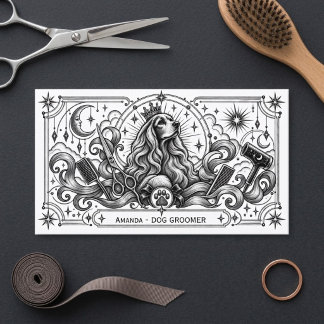 Carte de visite Tarot Céleste Astro Toiletteur pou