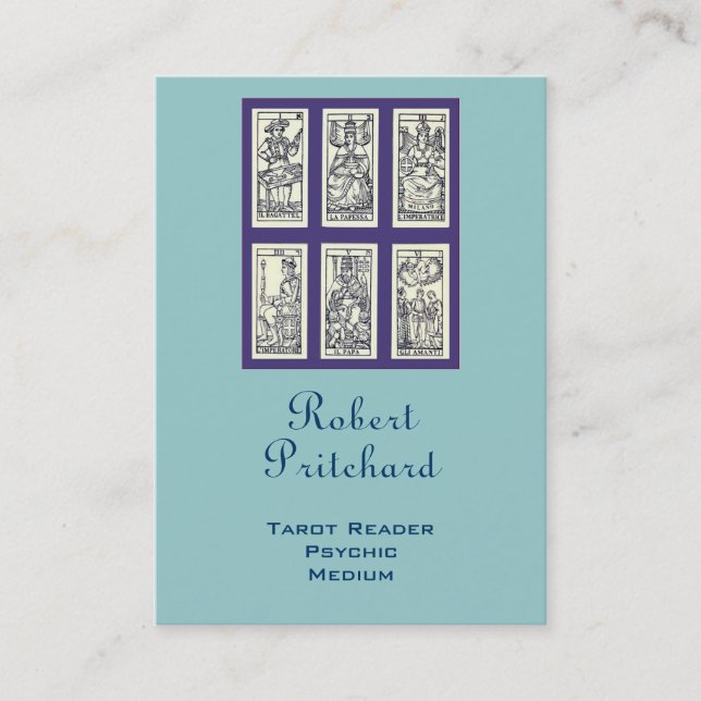 Carte De Visite Tarot espagnol vintage (Devant)