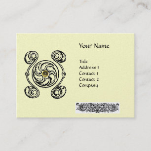 Carte De Visite TAROT noir blanc platine