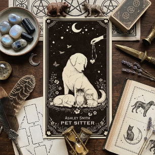 Carte de visite Tarot Pet Sitter Celestiale Bohème