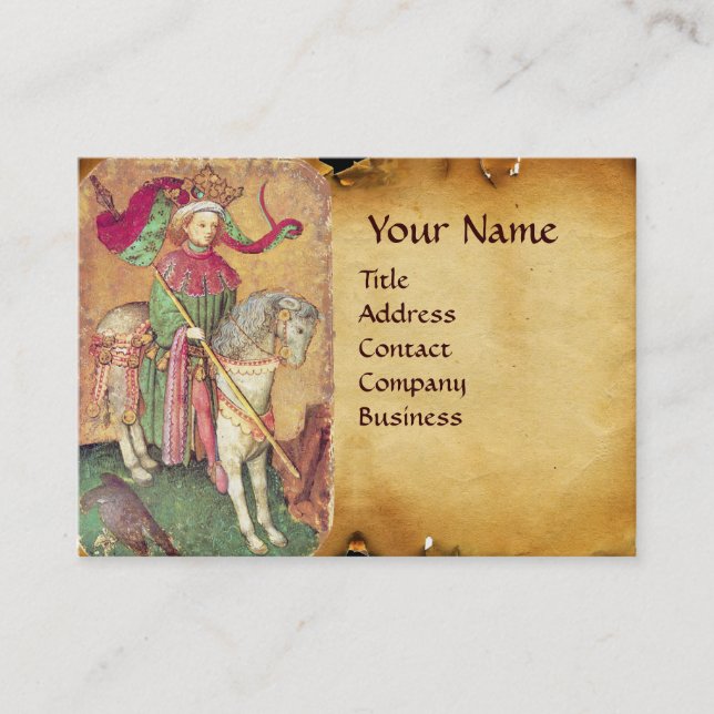 Carte De Visite Tarots antiquités /Cartes de cour allemandes/Roi d (Devant)