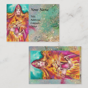 Carte De Visite TAROTS des OMBRES PERDUES /Strength/courage