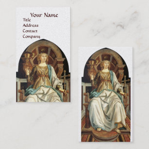 Carte De Visite TAROTS RENAISSANCE ANTIQUES LE PAPE Perle Blanche