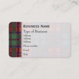 Carte De Visite Tartan d'écossais de plaid de clan de Grant