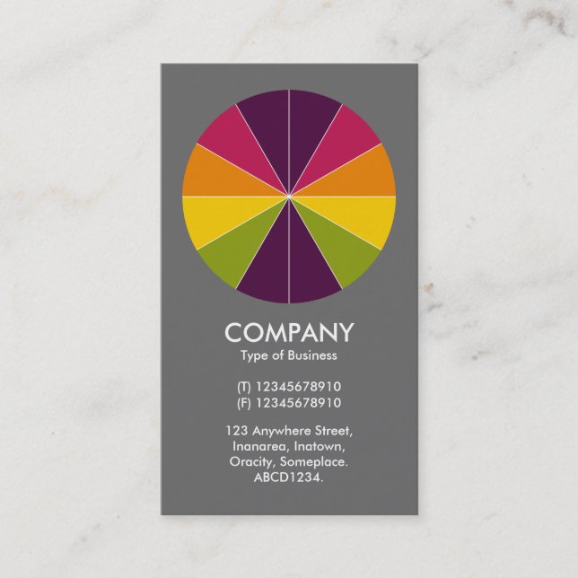 Carte De Visite Tarte Abstraite 02 - Gris #6a6a6a (Devant)