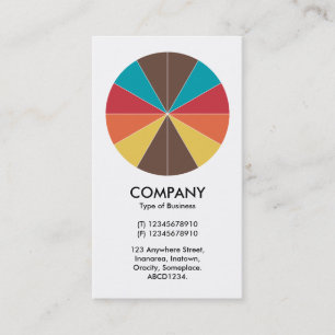 Carte De Visite Tarte Abstraite 05 - Blanc