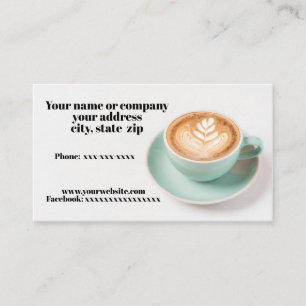 Carte De Visite Tasse à café