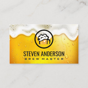 Carte De Visite Tasses de Bière Brasserie Jardin de Bière