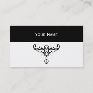 Carte De Visite TATOO NOIR TRIBAL III + votre idée