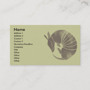 Carte De Visite Tatou vintage