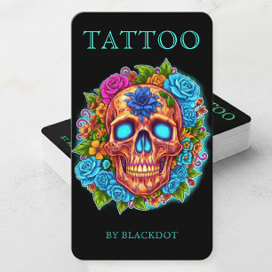 Carte De Visite Tatoueurs Professionnels Artiste de Tatouage Salon