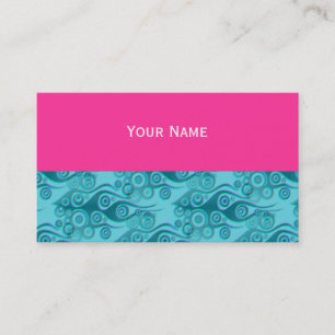 Carte De Visite Tattoo flammes & cercles motif + votre backgr.