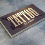 Carte De Visite Tattoo Shop Tattoo Gun Vintage Gold Typographie<br><div class="desc">Tattoo Shop Tattoo Gun Vintage Cartes de visite de typographie or.</div>