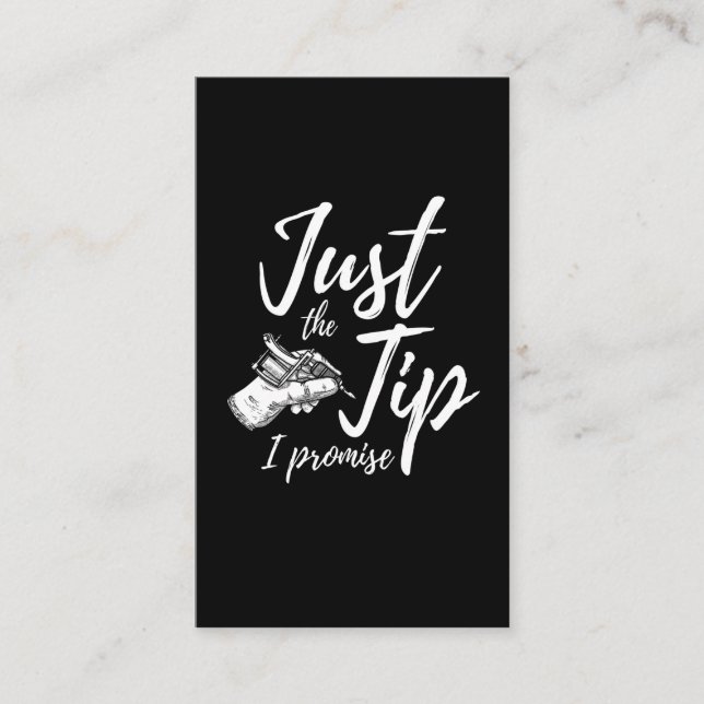 Carte De Visite Tattoos Astuce Astuce Tatouage Artiste de tatouage (Devant)