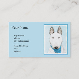 Carte De Visite Taureau Terrier - Cute Original Chien Art