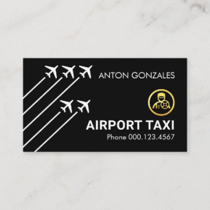 Carte De Visite Taxi aéroport Pistes Avions
