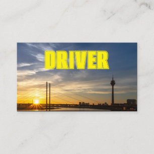 Carte De Visite Taxi chauffeur chauffeur de taxi urbain feux de ru