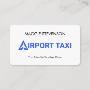 Carte De Visite Taxi d'aéroport minimaliste simple