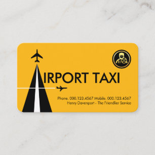 Carte De Visite Taxi de l'aéroport Lettre-A