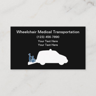 Carte De Visite Taxi Médicale de transport en fauteuil roulant