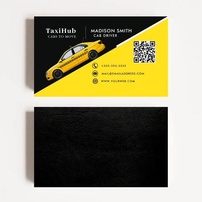 Carte De Visite Taxi modern minimalist business card (Créateur téléchargé)