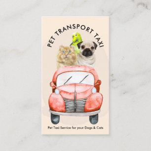Carte De Visite Taxi pour animaux de compagnie pour rendez-vous ch