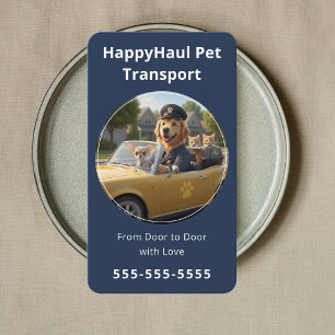 Carte De Visite Taxi pour animaux de compagnie Transport de ramass