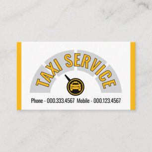 Carte De Visite Taxi Voiture Compteur Cab Conduite