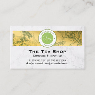 Carte De Visite Tea Shop Plantes de plantes