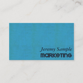 Carte De Visite Teal a gravé