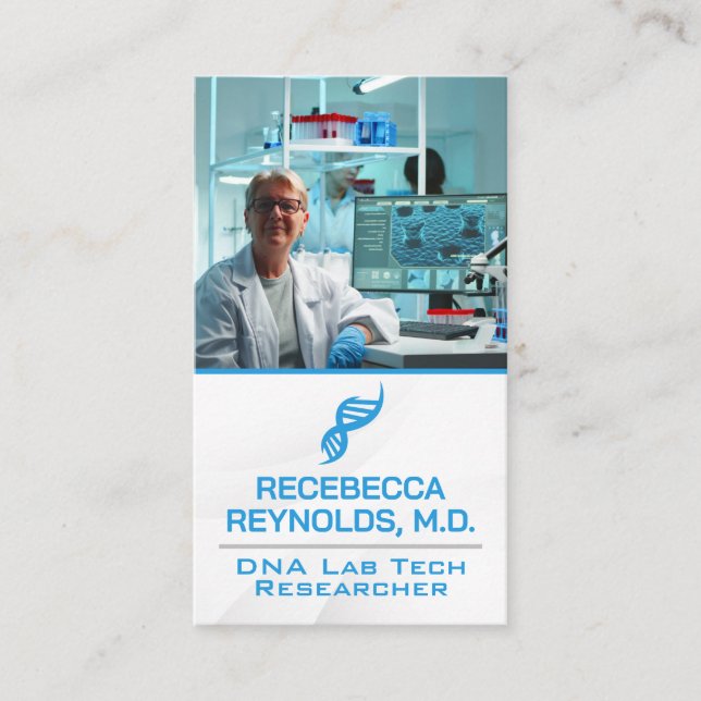 Carte De Visite Tech Lab | Logo ADN (Devant)