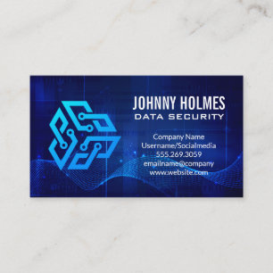 Carte De Visite Tech Logo Données Modernes