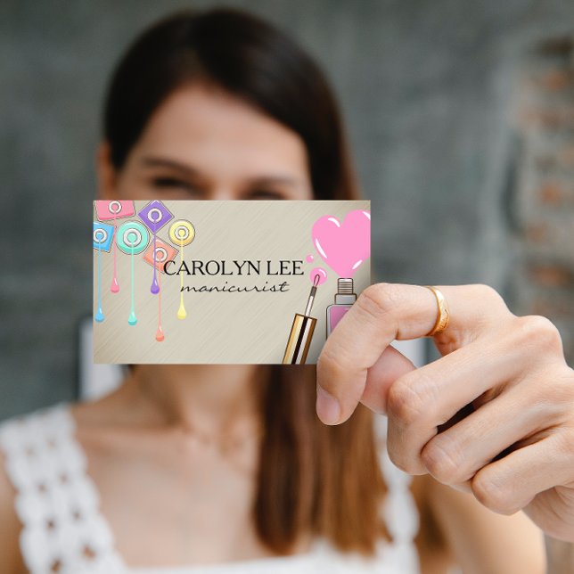Carte De Visite Technicien | Bouteilles polonaises à ongles (Créateur téléchargé)