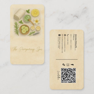 Carte De Visite Technicien de beauté Spa classique Esthéticien