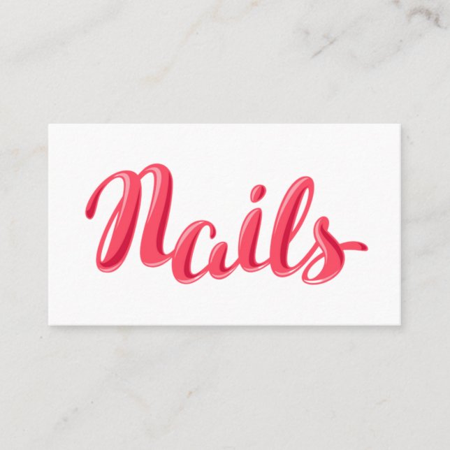 Carte De Visite Technicien de clou (Devant)