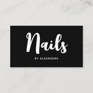 Carte De Visite Technicien de l'ongle Artiste technique Code QR Mé