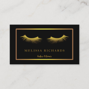 Carte De Visite Technicien de Maquillage de Cils Professionnel
