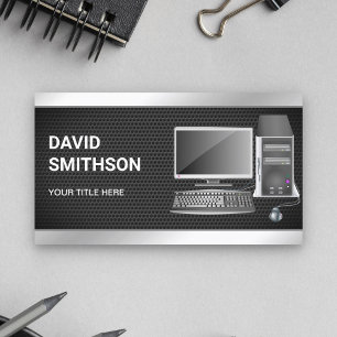 Carte De Visite Technicien de réparation d'ordinateur de bureau à 