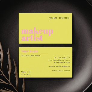 Carte de visite technicien en maquillage freelance