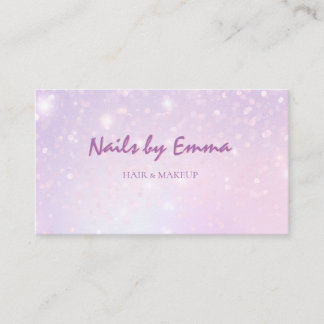 Carte De Visite technicien en onglerie hologramme glamour tendance