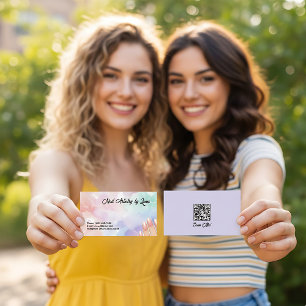Carte De Visite Technicien en Onglerie QR personnalisé
