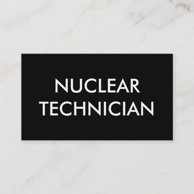 Carte De Visite technicien nucléaire (Devant)