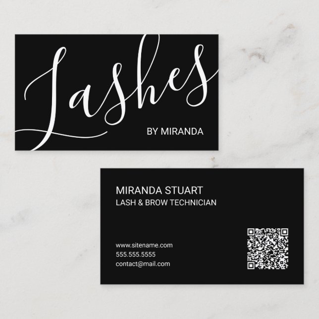 Carte De Visite Technicienne professionnelle en cils et sourcils e (Devant / Derrière)