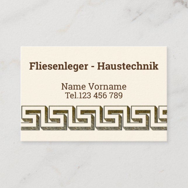 Carte De Visite Technique de domotique (Devant)