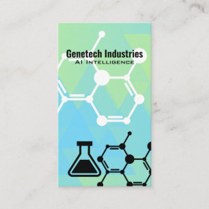 Carte De Visite Technologie biologique   Molécule   Science   IA