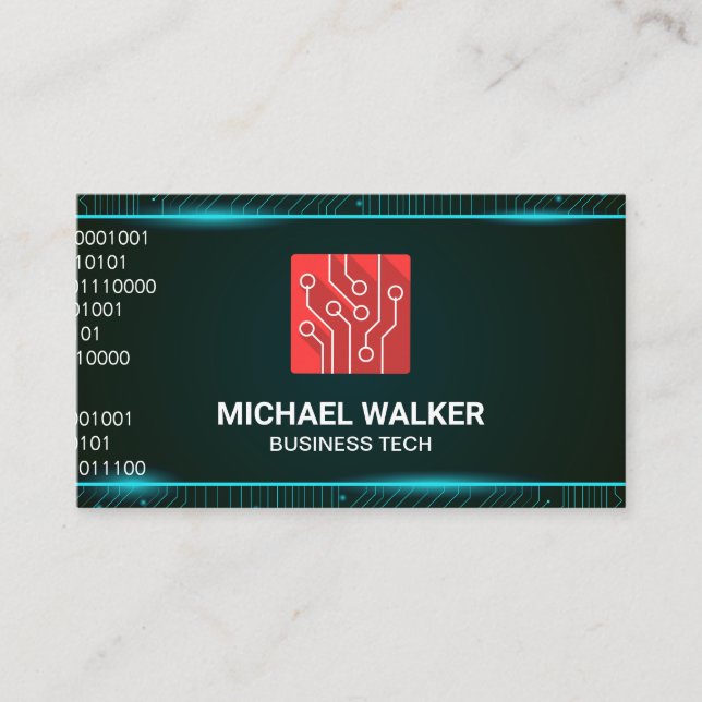 Carte De Visite Technologie | Circuits (Devant)