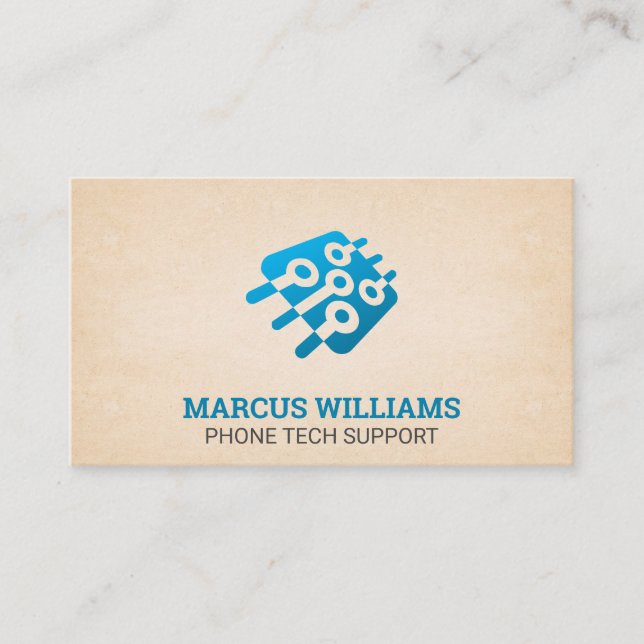 Carte De Visite Technologie | Micropuce (Devant)