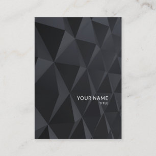 Carte De Visite Technologie moderne noire élégante professionnel