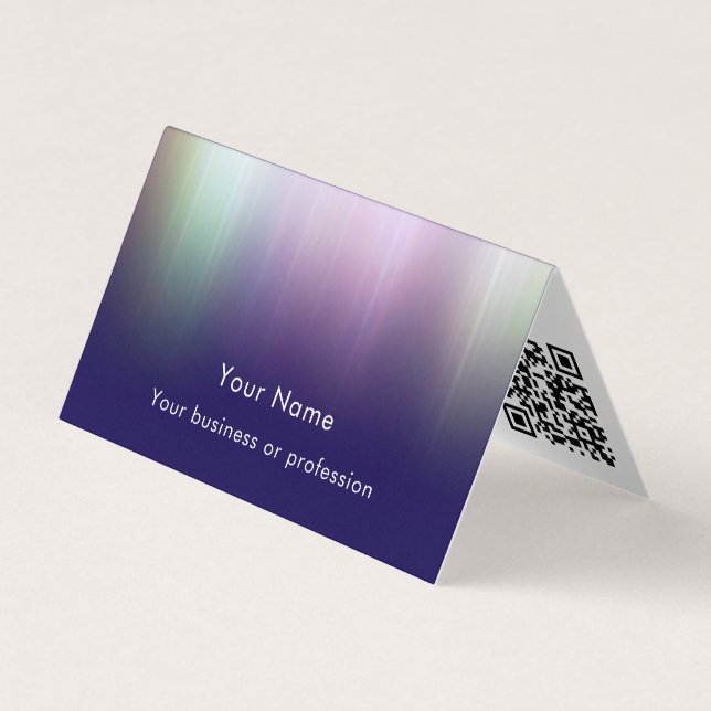 Carte De Visite Technologie professionnelle de code QR personnalis (Devant)