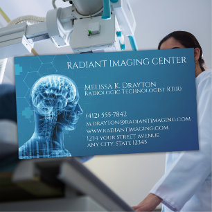 Carte De Visite Technologue en radiologie Imagerie médicale